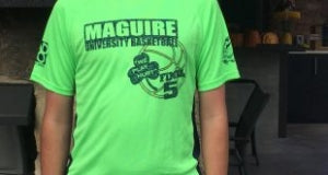 Lime Green Maguire Basketball Team DriFit Shirt